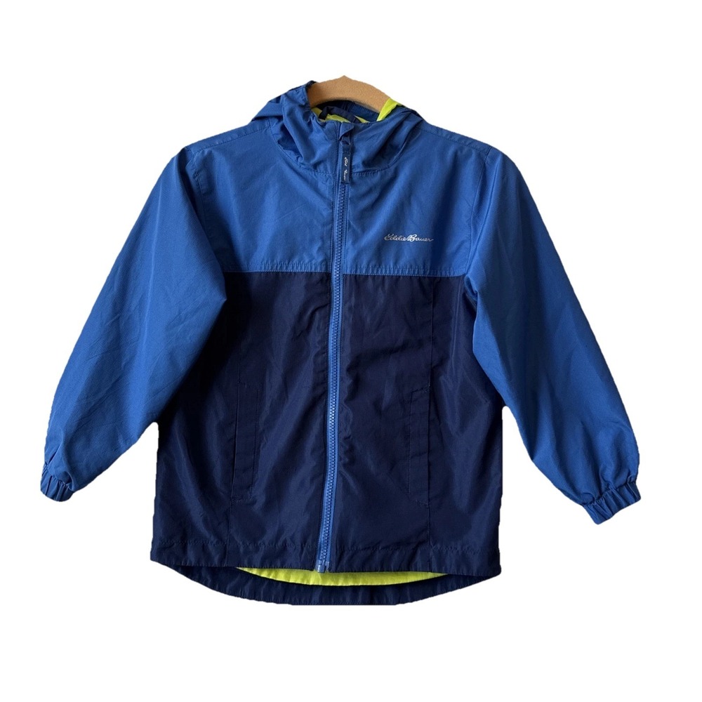 Eddie Bauer Lone Peak Windbreaker Outer Shell Hooded Jacket Boys‎ XS Lightweight